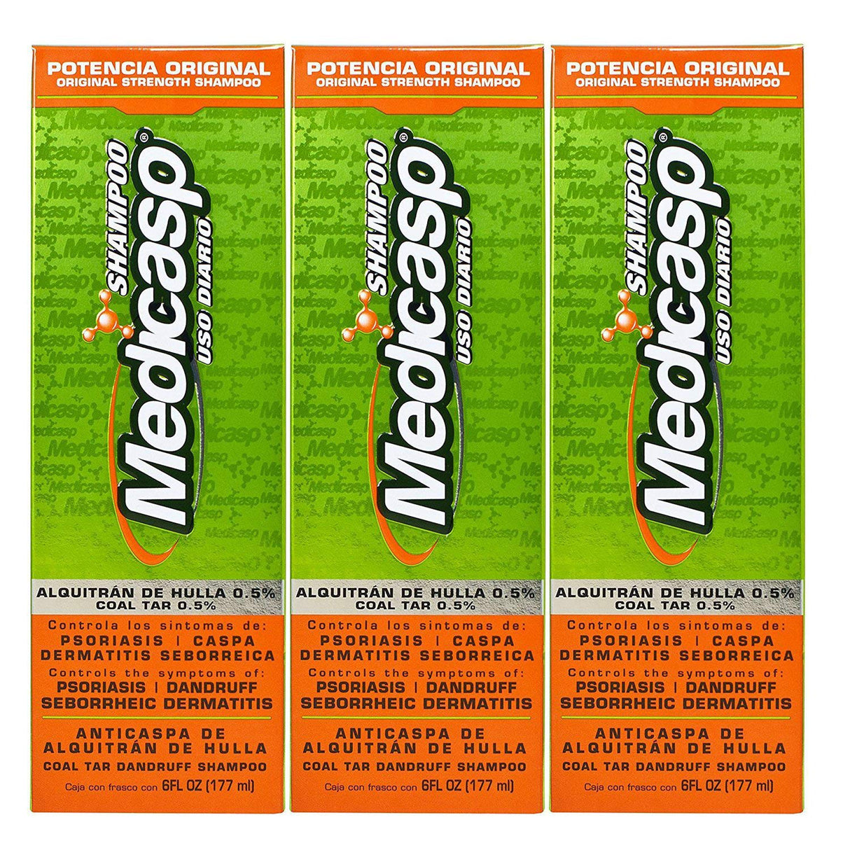 Champú para la caspa en gel de alquitrán y carbón Medicasp