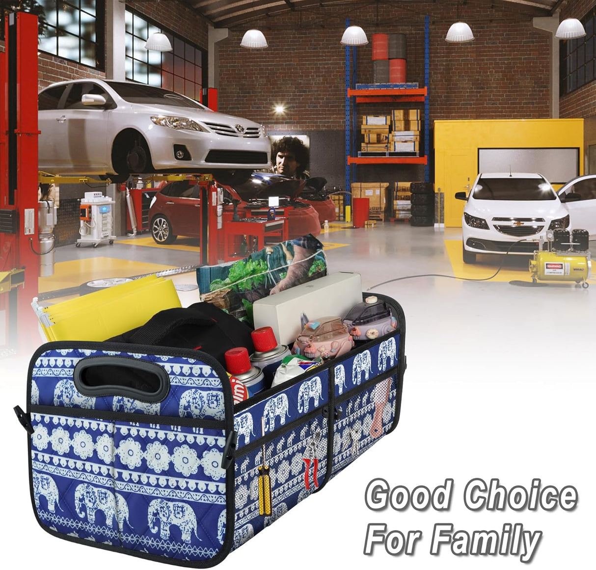 Organizador de Maletero Deosk, 6 Bolsillos, 50L, Plegable