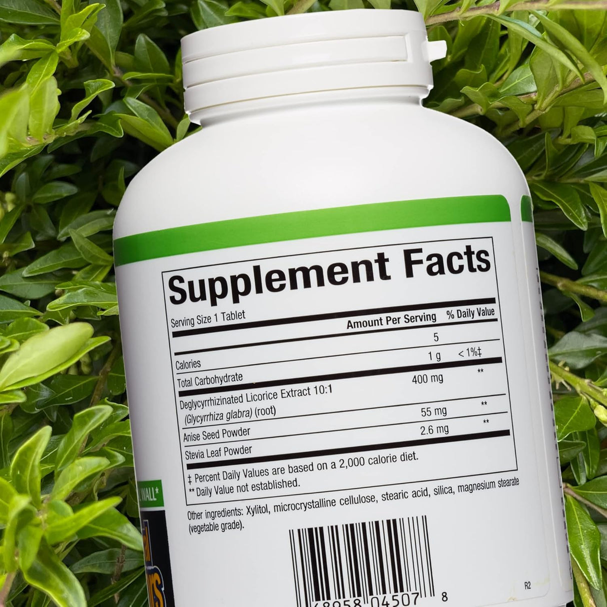 DGL Masticable 400 mg, Extracto de Regaliz, Natural Factors