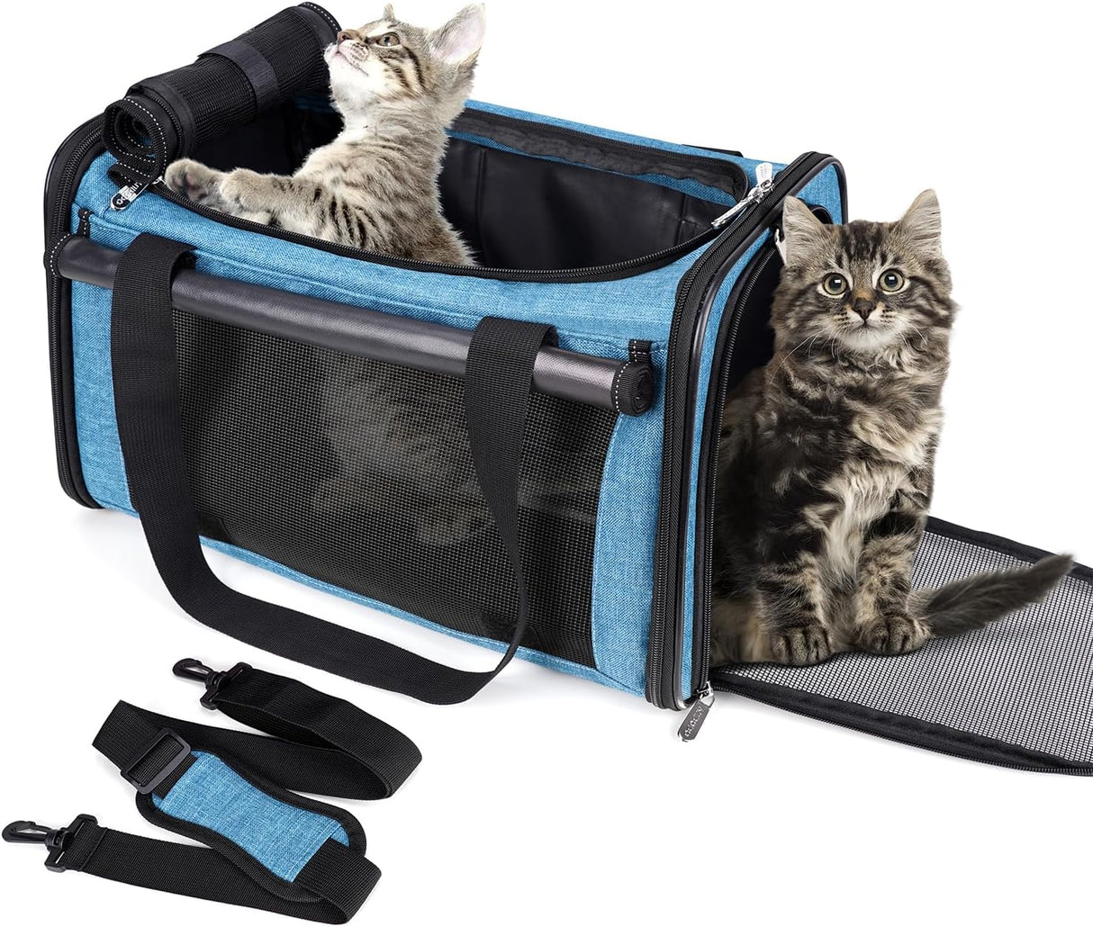 Transportín para mascotas YUDODO, ligero, plegable, apto avión.