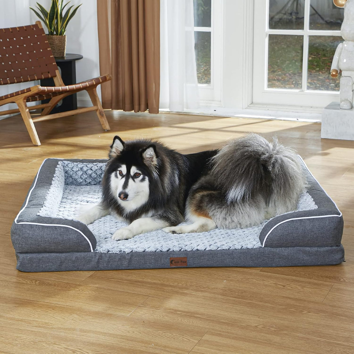 Cama para Perro Grande de Espuma, Antideslizante, Modelo L