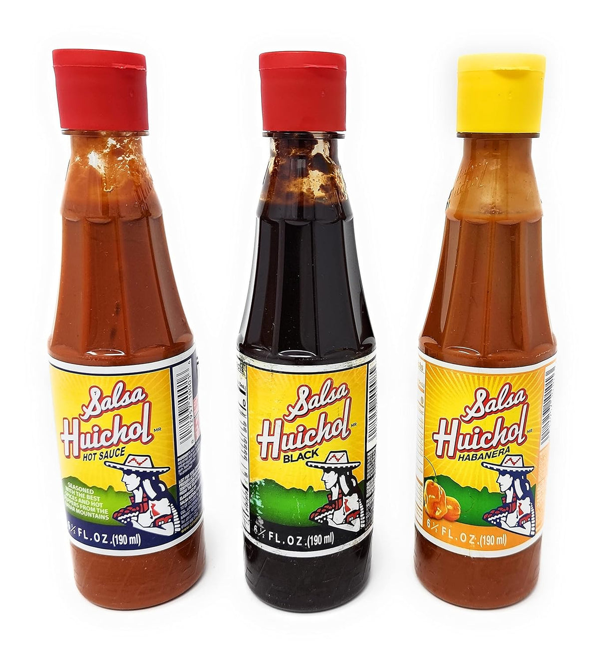 Paquete de Salsa Huichol (3 Pack) - Hot, Habanera, Negra