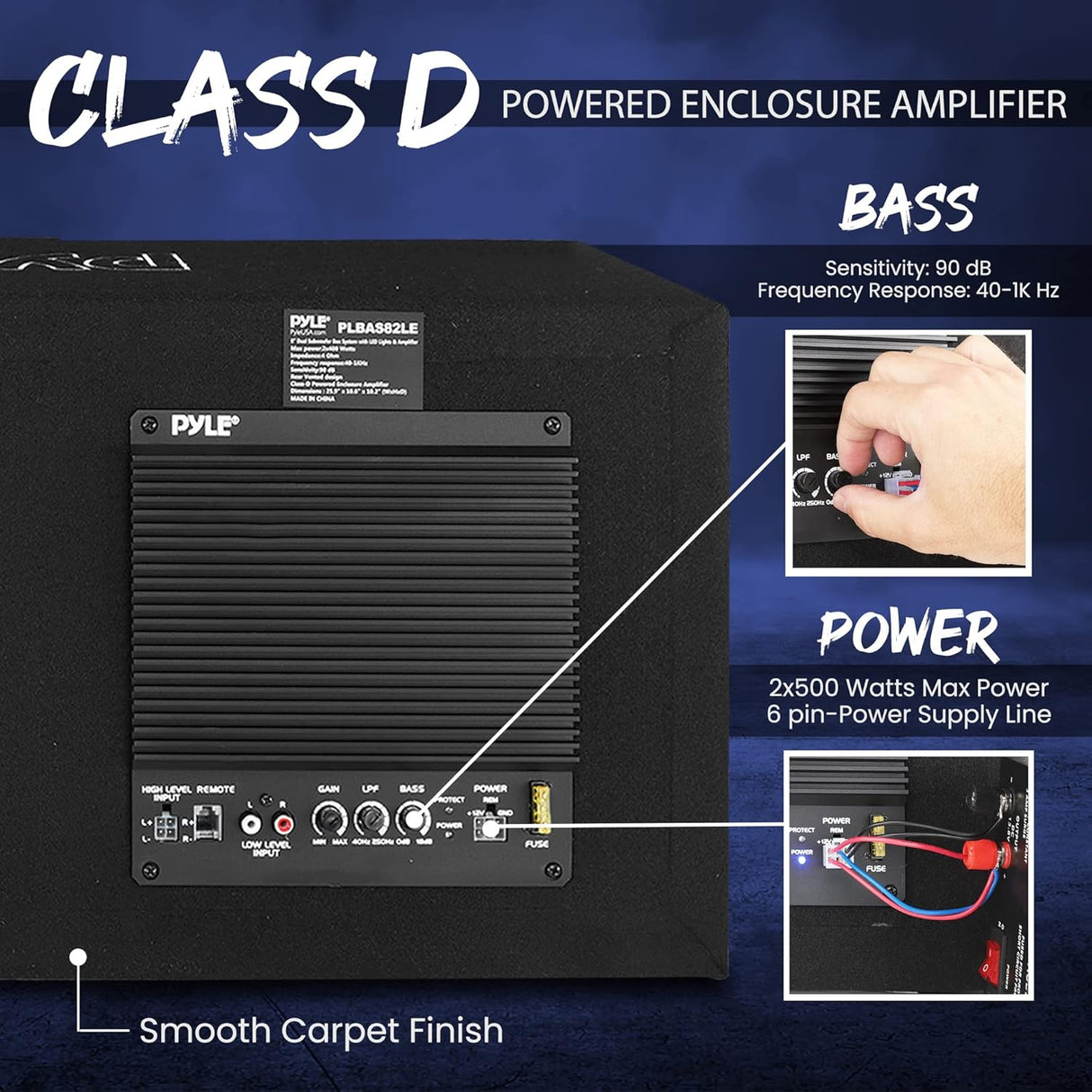 Parlantes de subwoofer de graves dobles PYLE PLBAS102LE