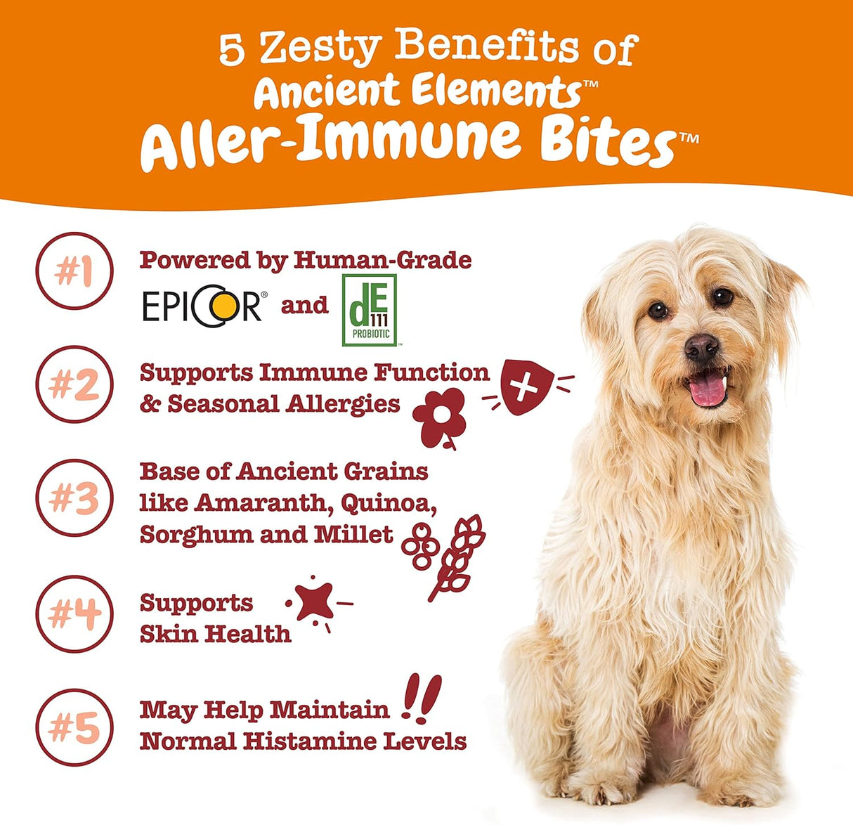 Vitaminas Probióticos para alergias estacionales de perros