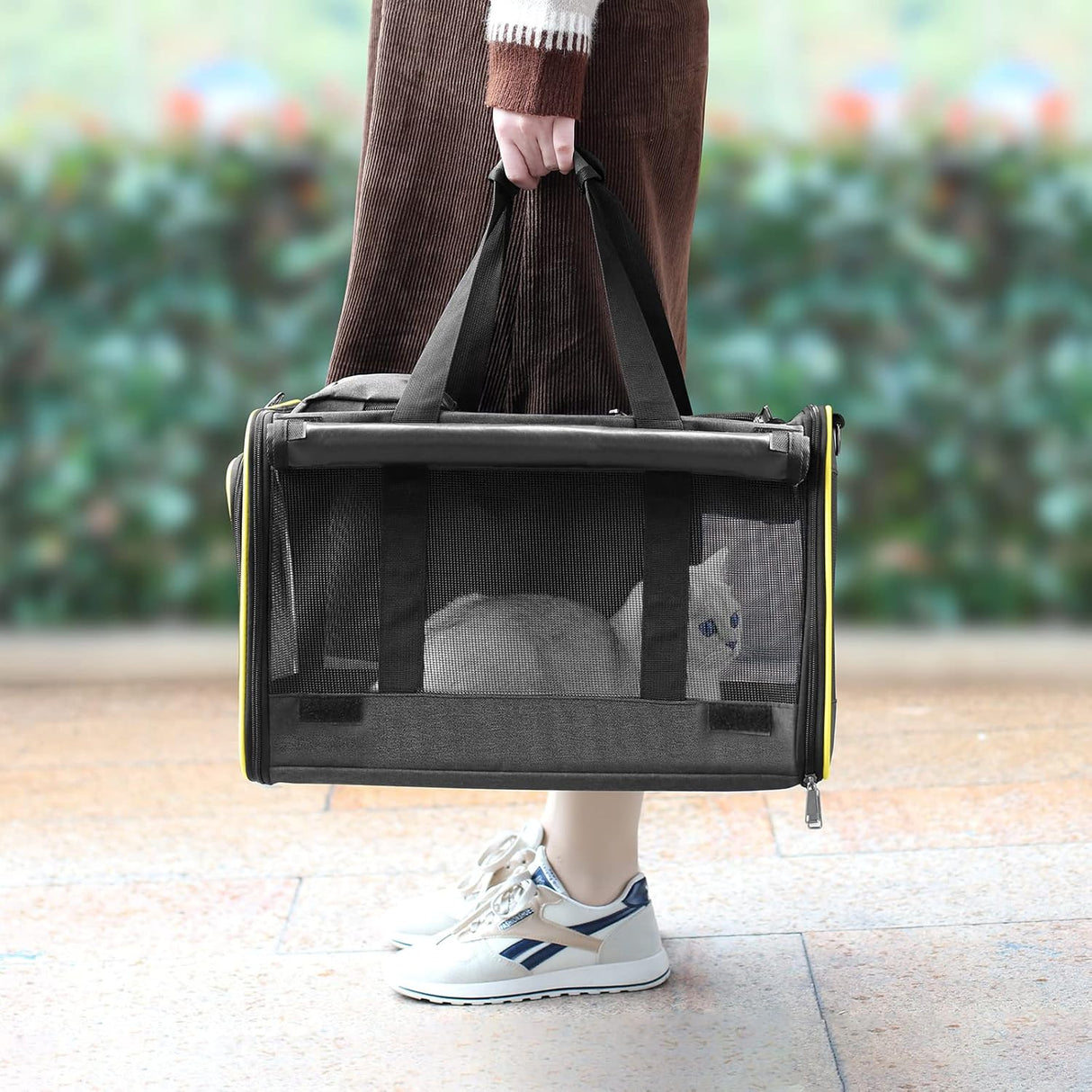 Transportador Suave para Gatos Grandes 20 lbs+ - Duradero 2 en 1