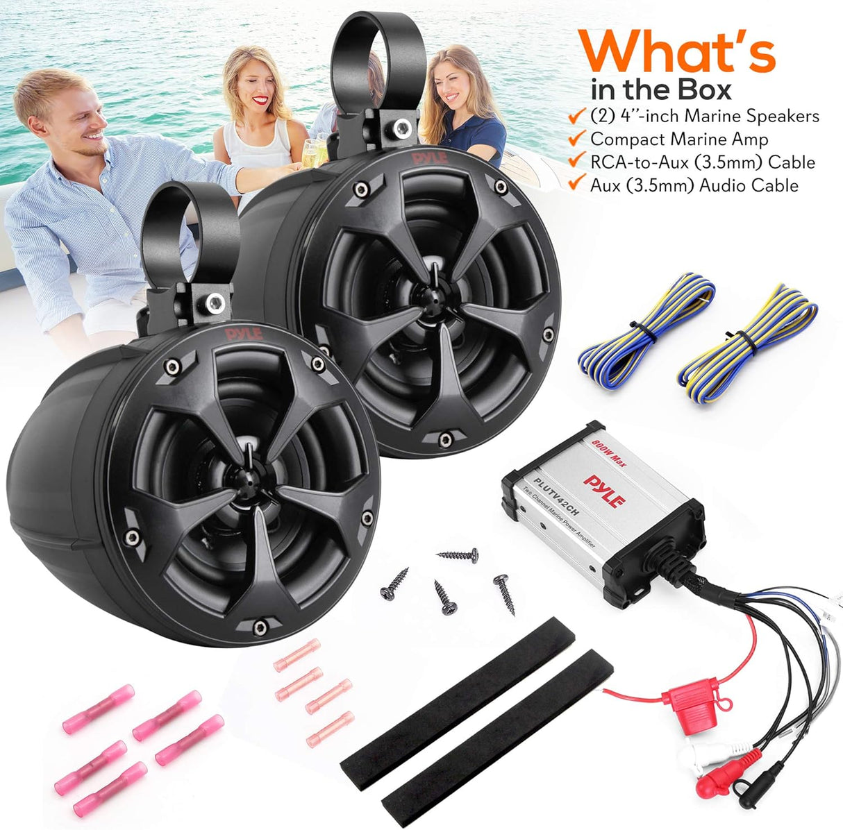 Parlantes todoterreno impermeables PYLE PLUTV42CH.5