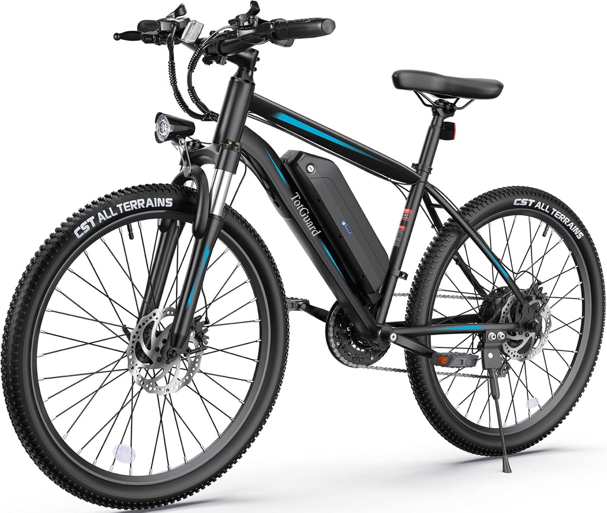 Bicicleta Eléctrica Wooken 750W, 55 millas, 21 velocidades