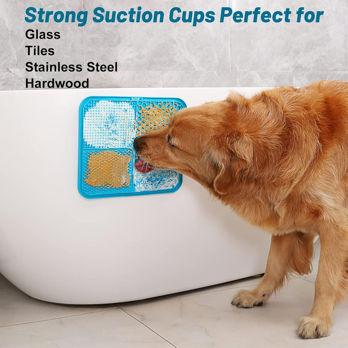 Alfombrillas grandes para perros para lamer mantequilla