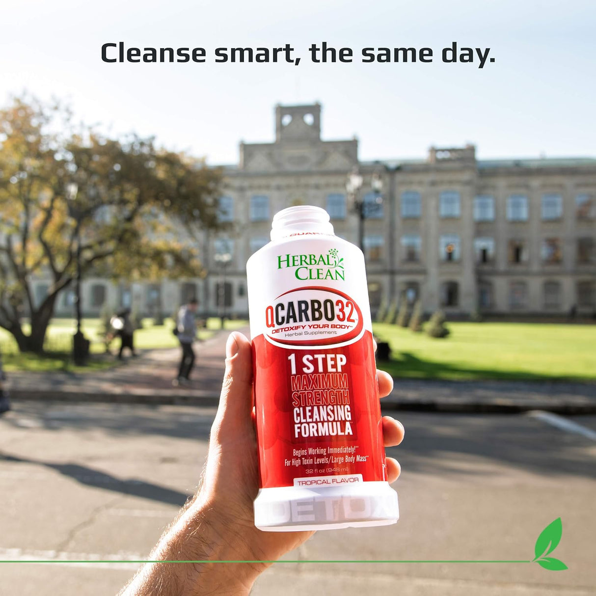 Desintoxicante Herbal Clean Q carbo 32 uva líquida 32 onzas