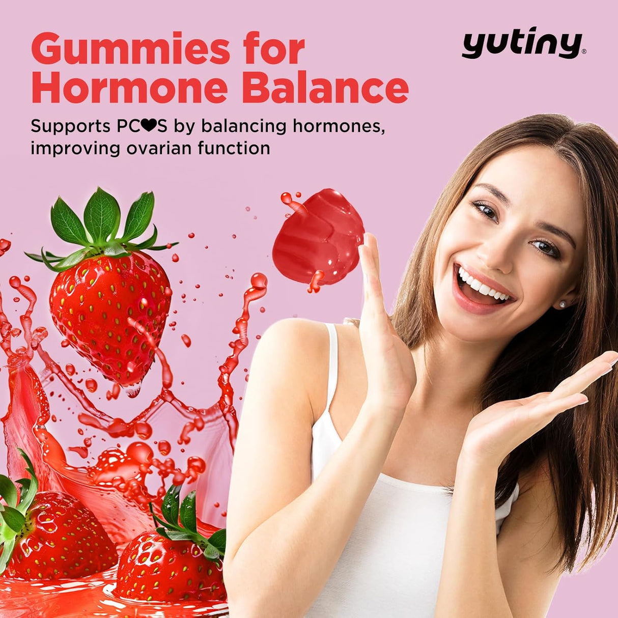 Gomitas de Inositol y Vitaminas para Mujeres, Veganas, 60 unidades