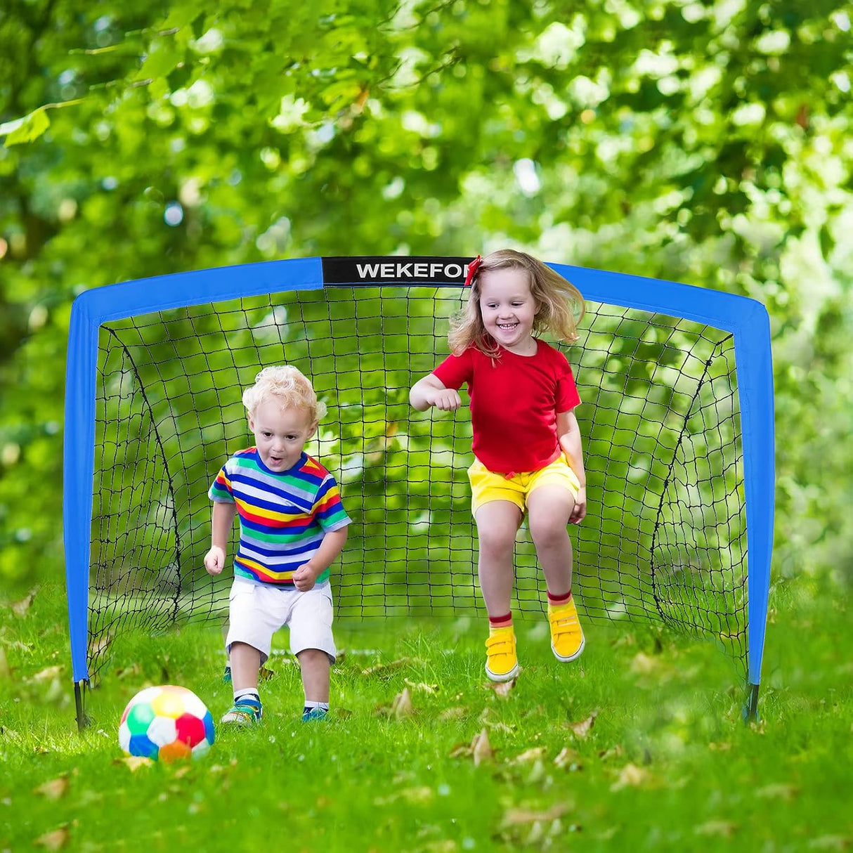 WEKEFON Porterías de fútbol para patio trasero