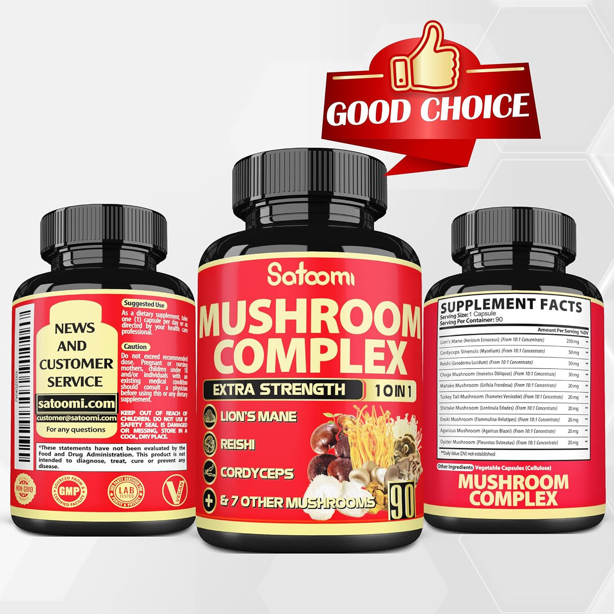 Suplemento Complejo de 10 Hongos - 3 Meses