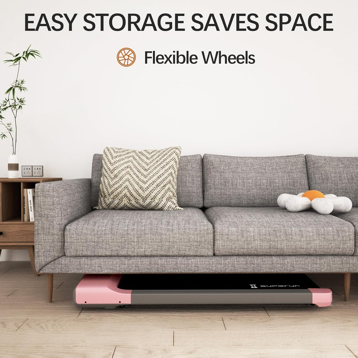 Caminadora SupeRun 3 en 1, Treadmill Portátil, 300 Lbs