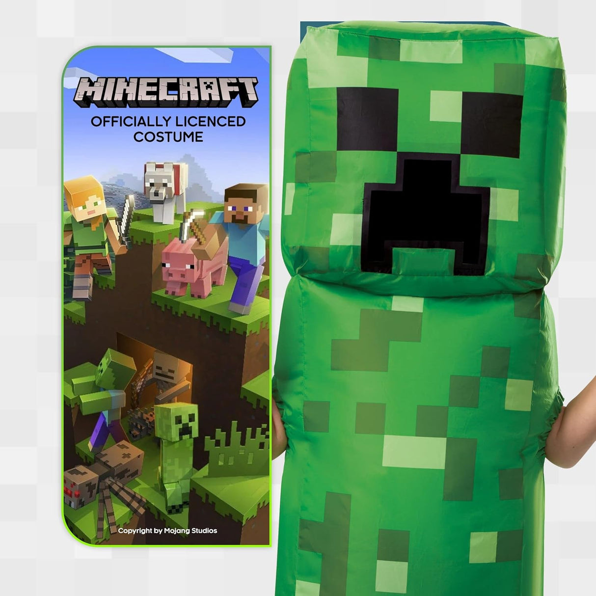 Disfraz - CREEPER INFLATABLE Para Niños, Modelo Original