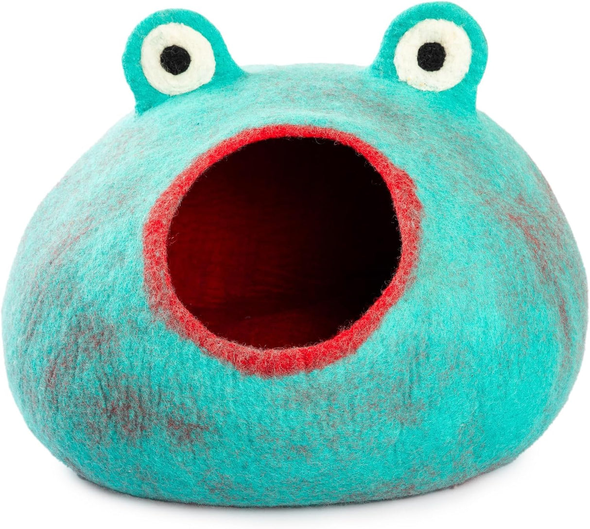 Cueva para Gatos Merino, Woolygon, Ecoamigable, Modelo Frog
