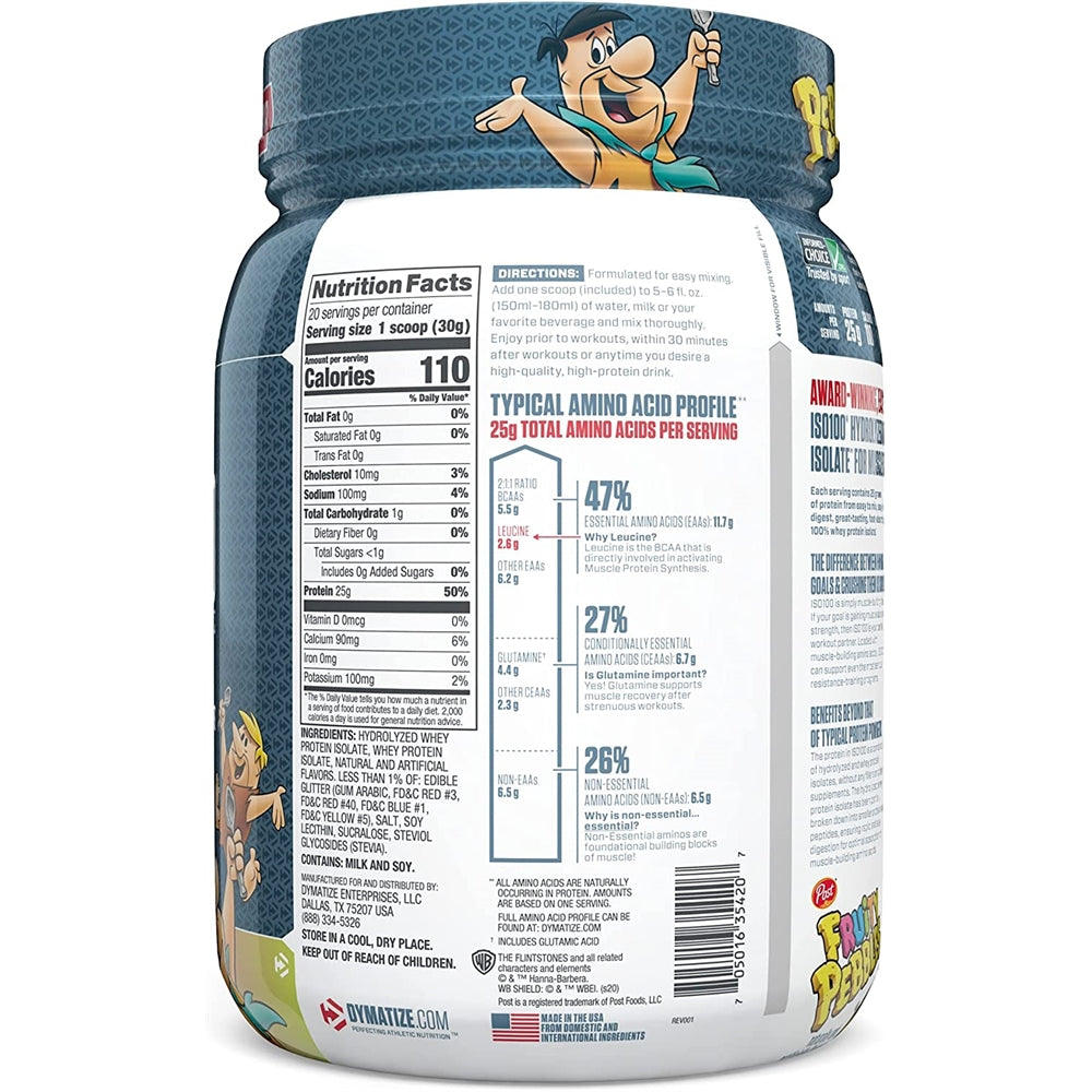 Suplemento ISO100 Proteína hidrolizada en polvo 5.5 g BCAA