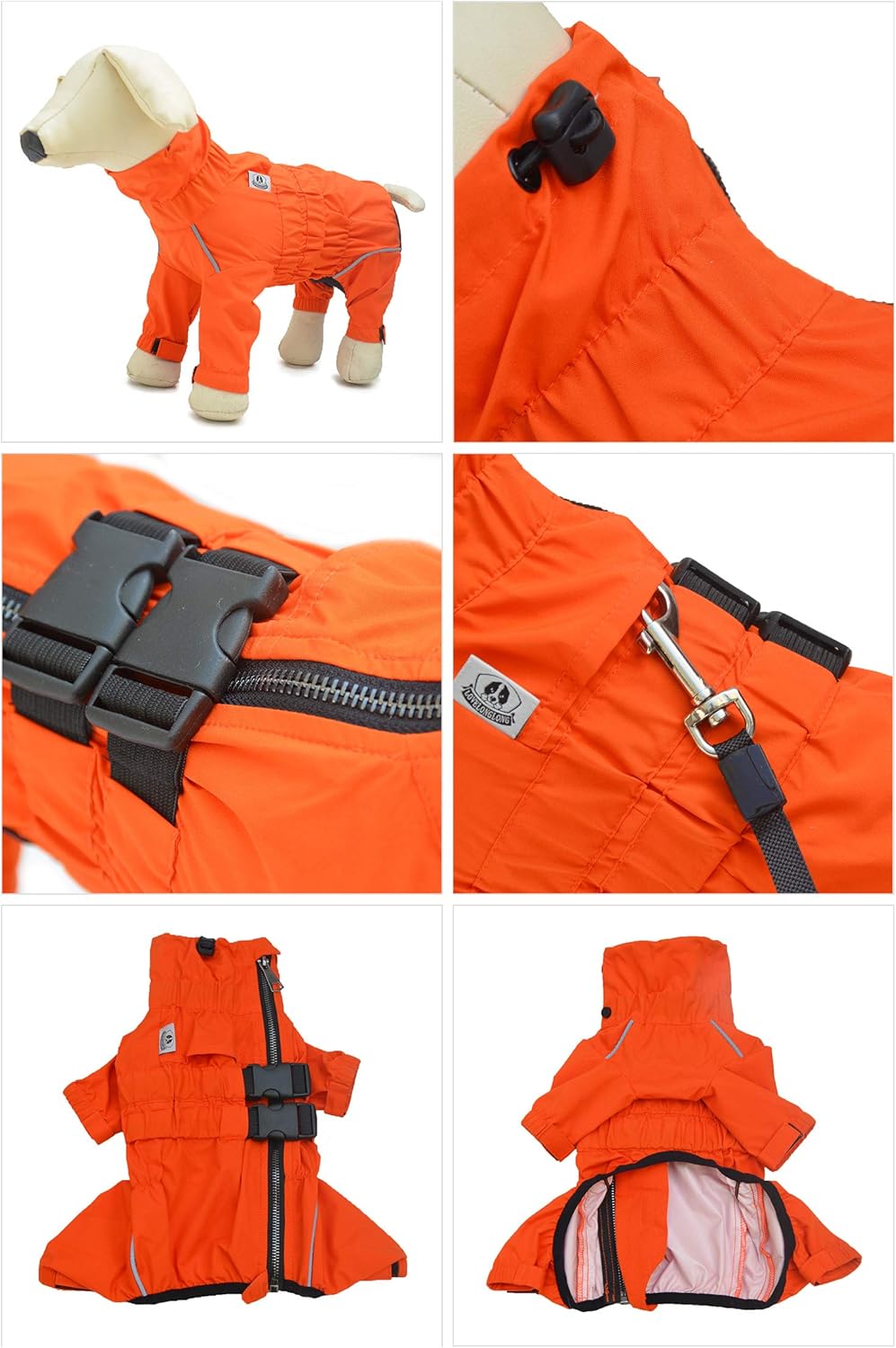 Chaqueta impermeable para perros, ligero, reflectante, XXL