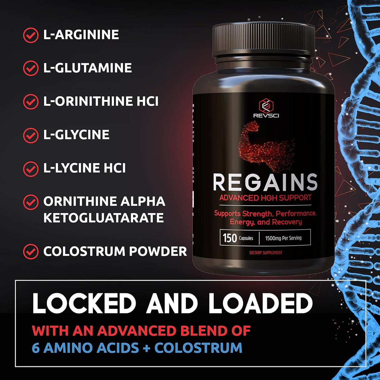 Suplementos para hombres y mujeres Impulso natural de GH