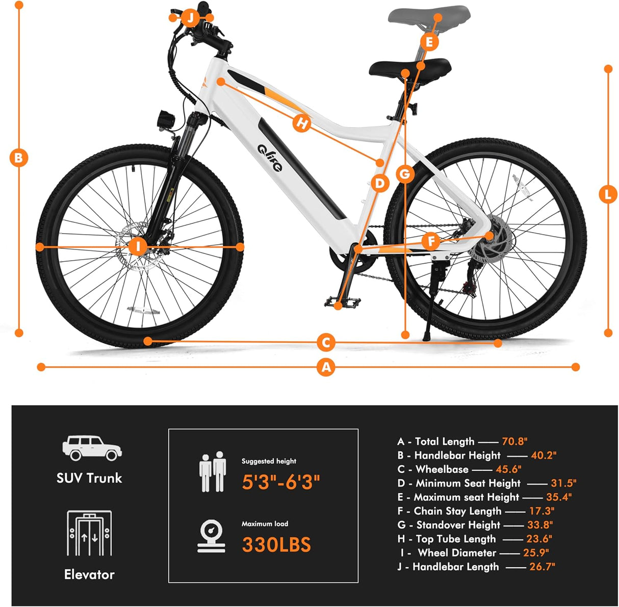 Bicicleta Eléctrica Cityone 26 750W, Batería Extraíble, 7 Velocidades