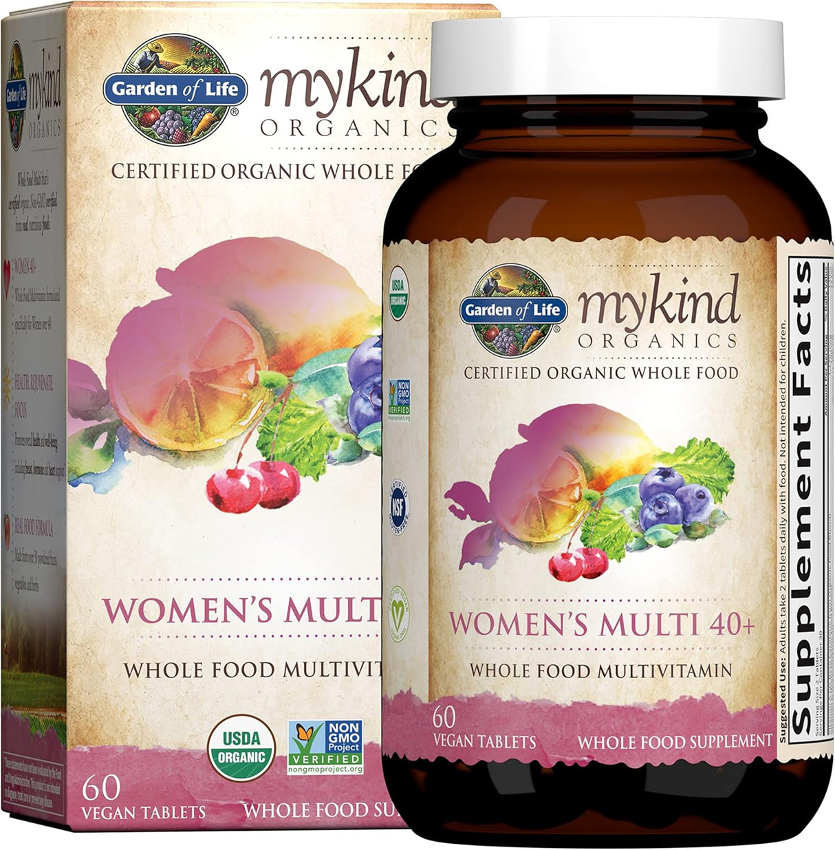 Tabletas de multivitaminas para mujeres Garden of Life