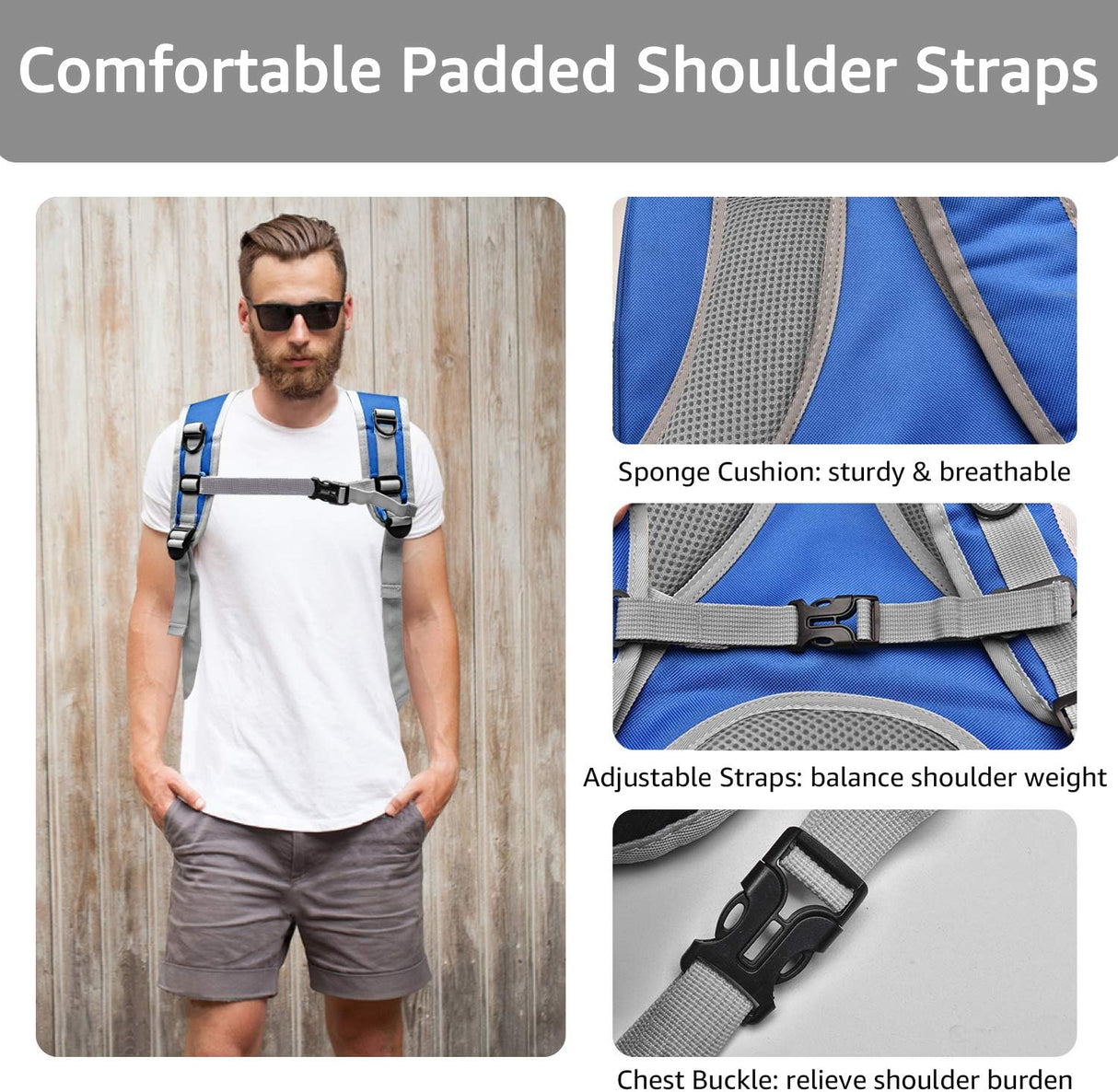 Mochila para transportar gatos con capsula espacial azul