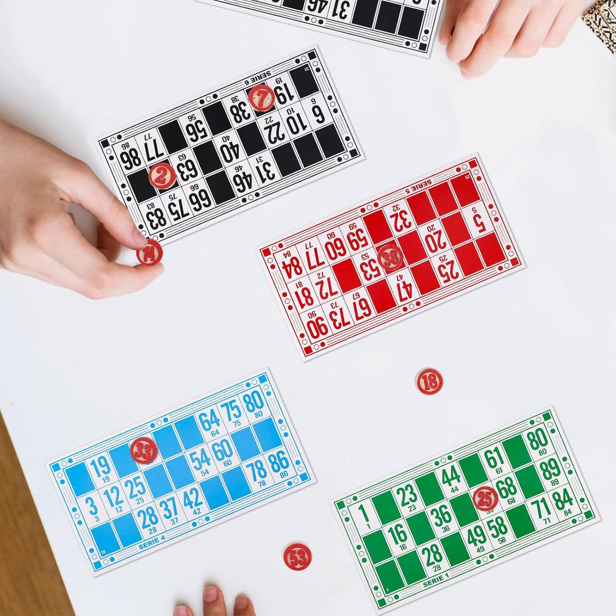 Juego de Lotería Rusa, Set de Cartas y Fichas para 15 Años