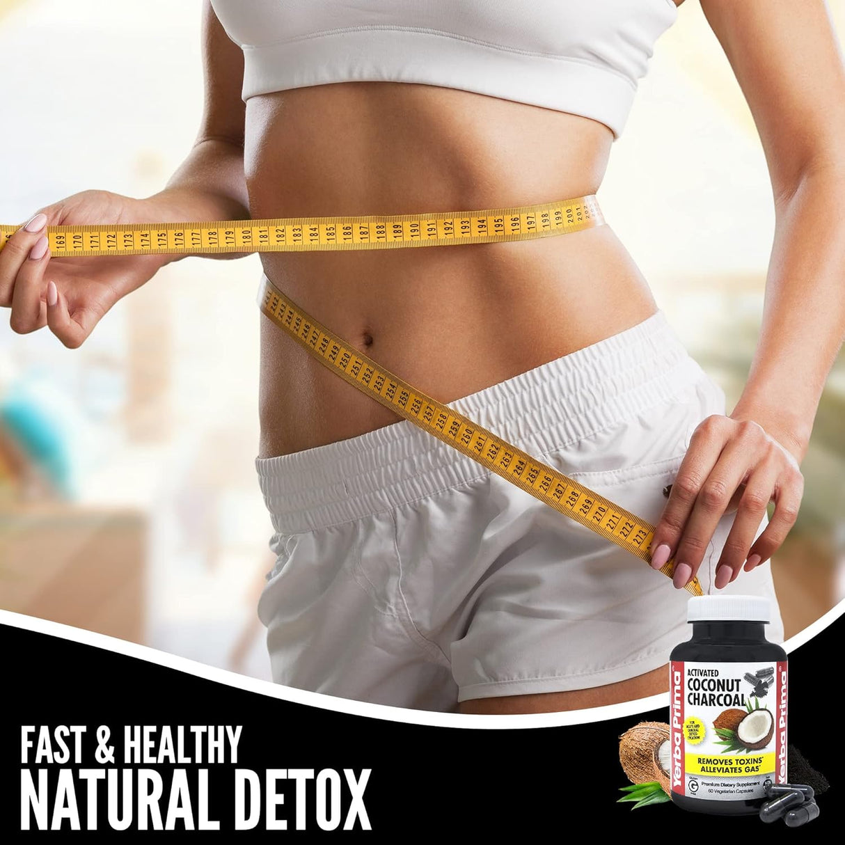 Cápsulas Vegetarianas de Carbón de Coco Activado