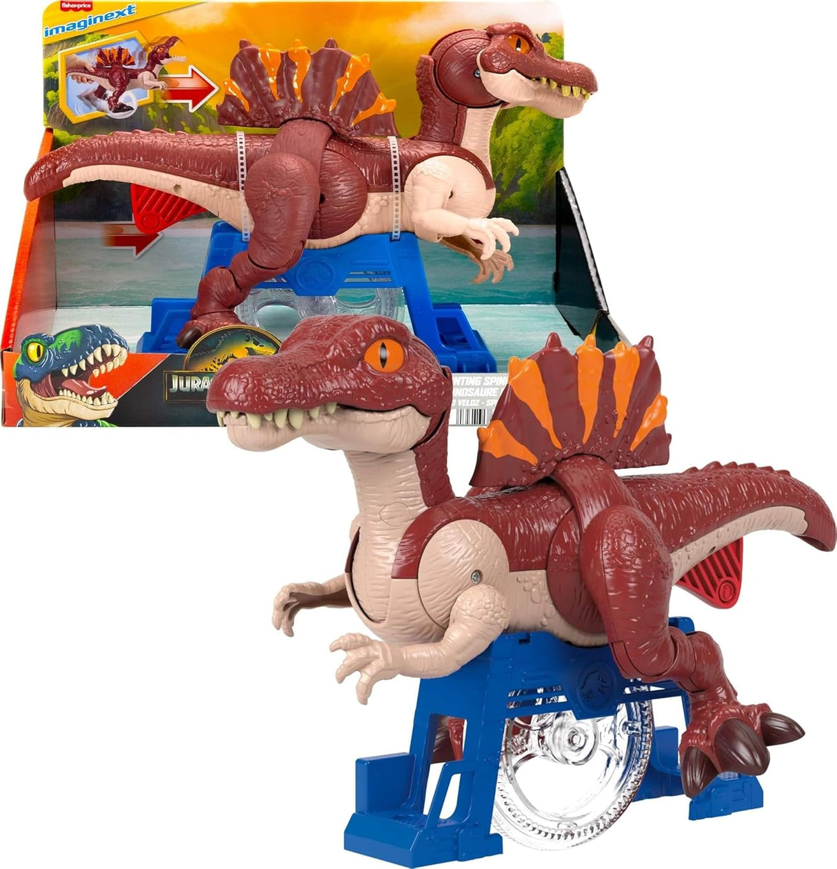 Dinosaurio Jurassic World Fisher-Price Imaginext con movimiento