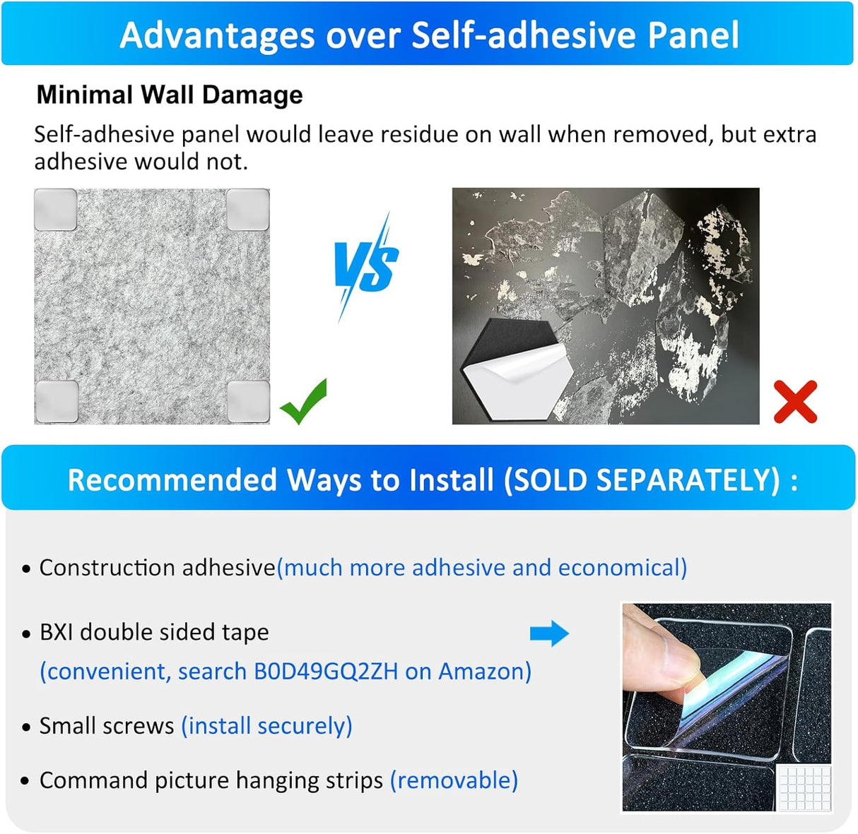 Paneles Acústicos BXI 12 Pack 12x12x0.5 Absorbentes