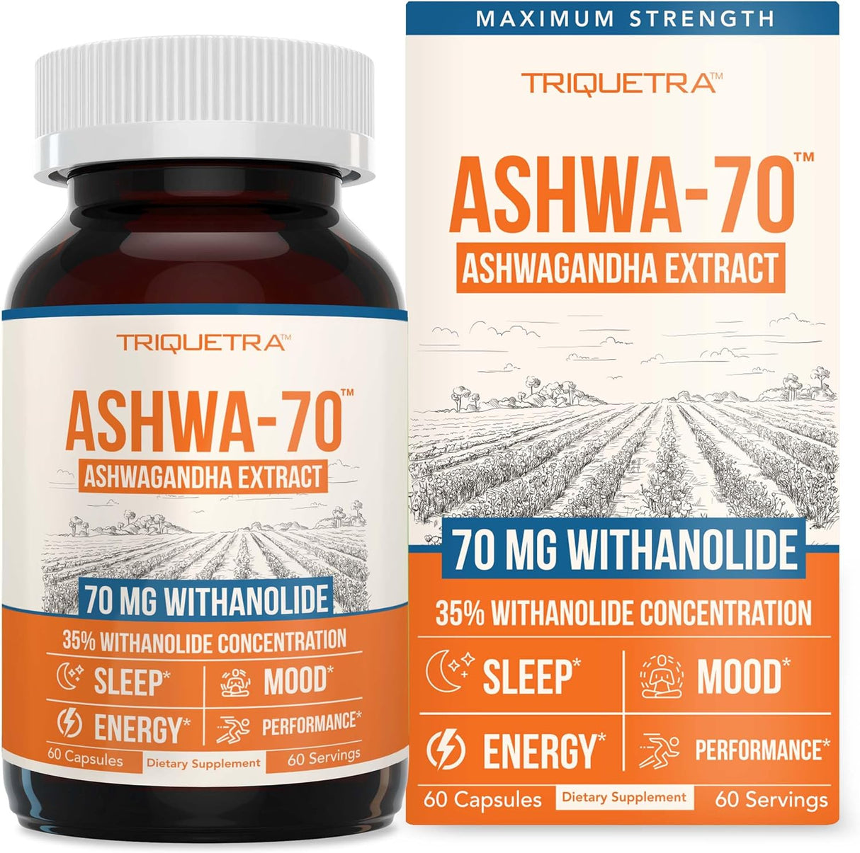 Ashwa-70®: Extracto de Ashwagandha 35% Withanolides, Máx Fuerza