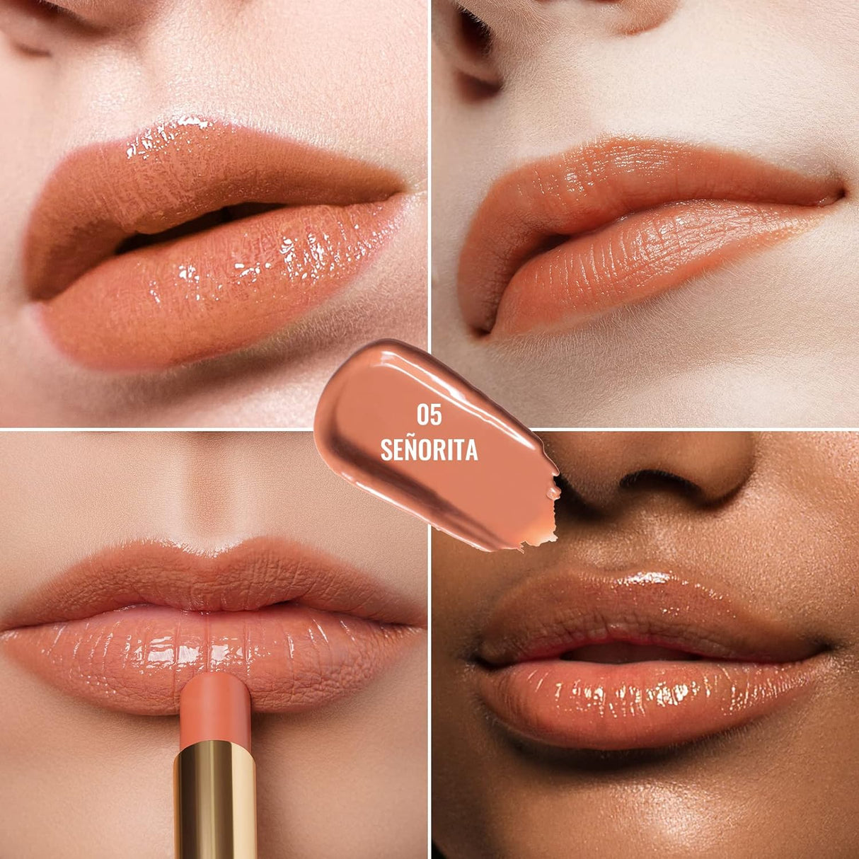 Barra de Labios Hidratante y Ligera Brillo Jugoso 05