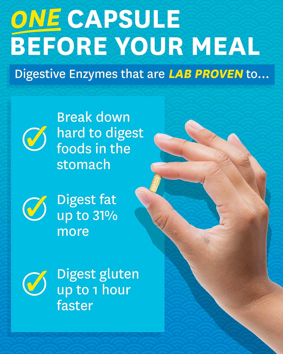 Suplemento Enzimas digestivas probióticos y prebióticos