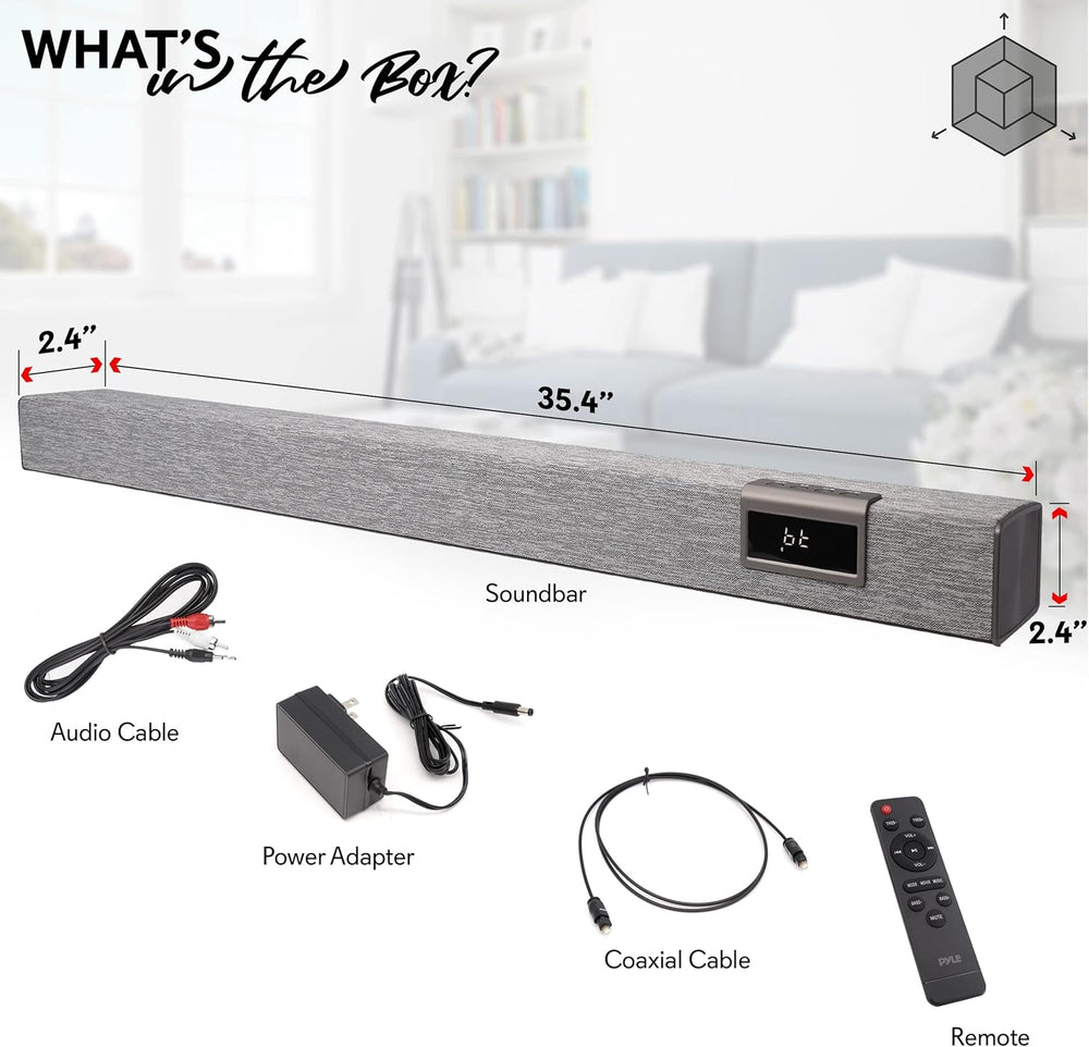 Barra de sonido convertible PYLE-HOME PSBV40BT