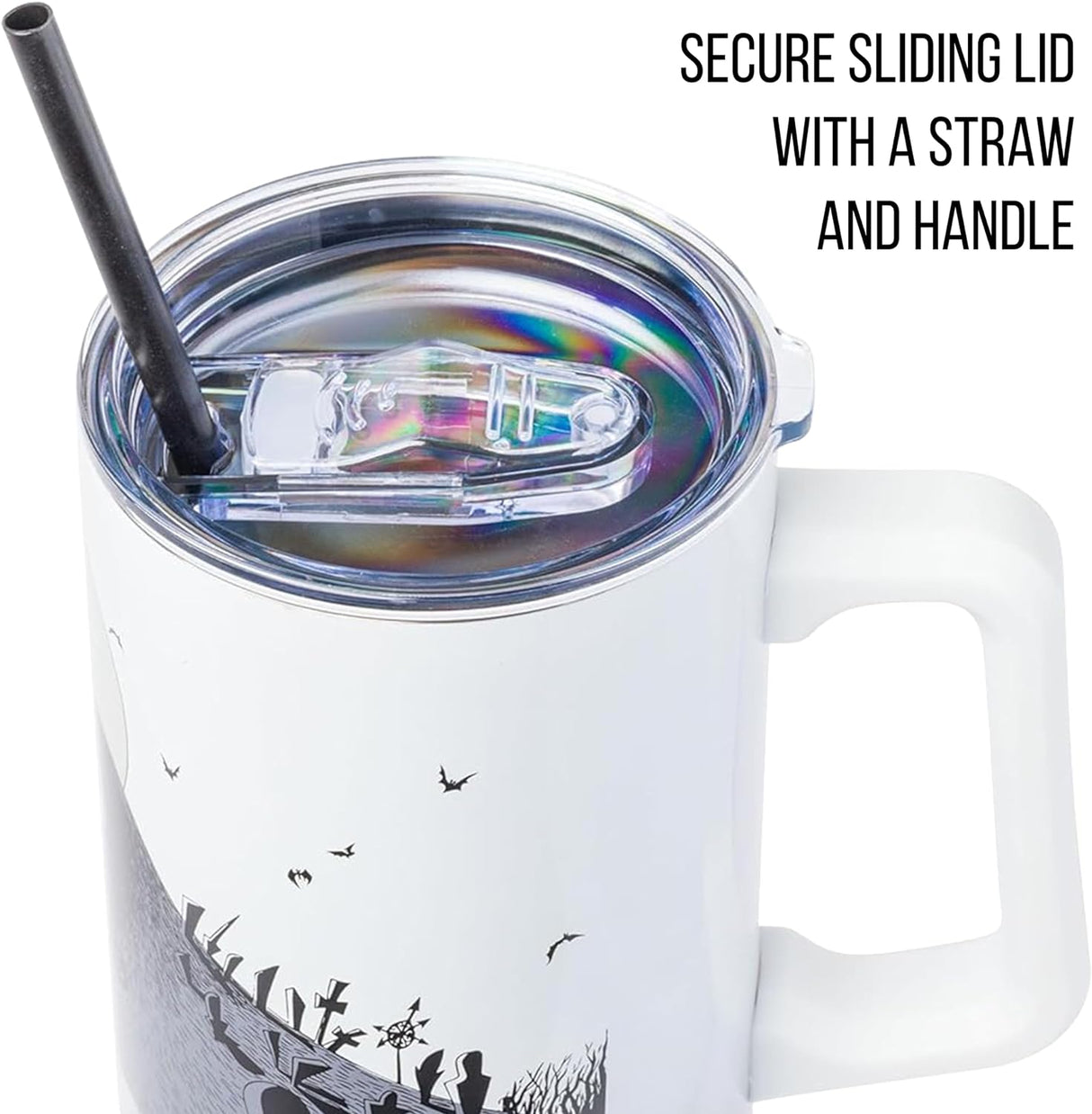 Taza de Acero Inoxidable Jack Skellington de Silver Buffalo 40 oz