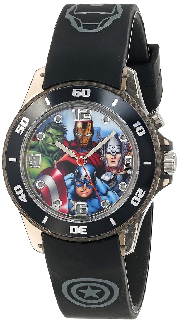 Reloj AVG3508 con banda de goma negra