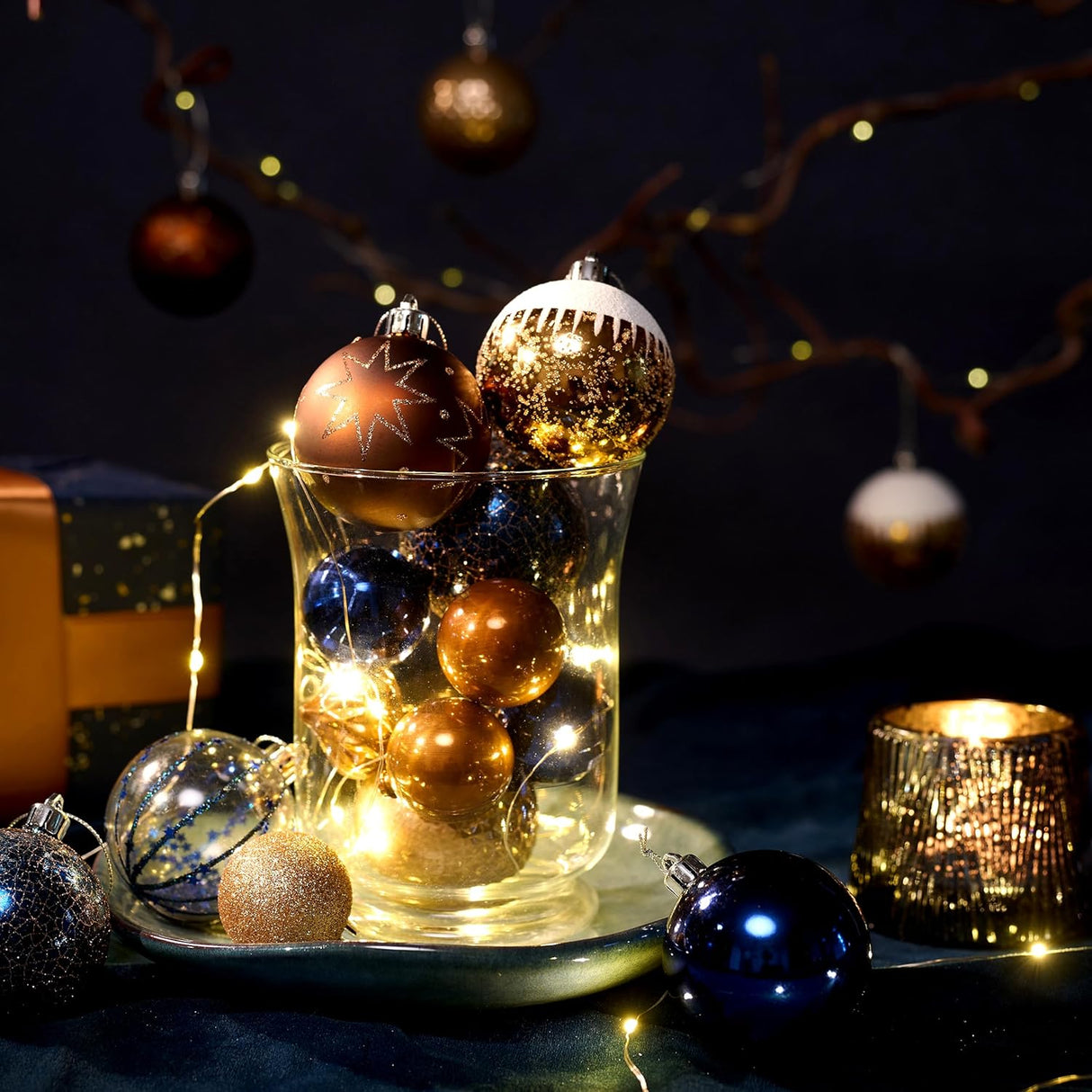 Adornos Navideños DecorbyHannah, 21ct, Shatterproof, Set