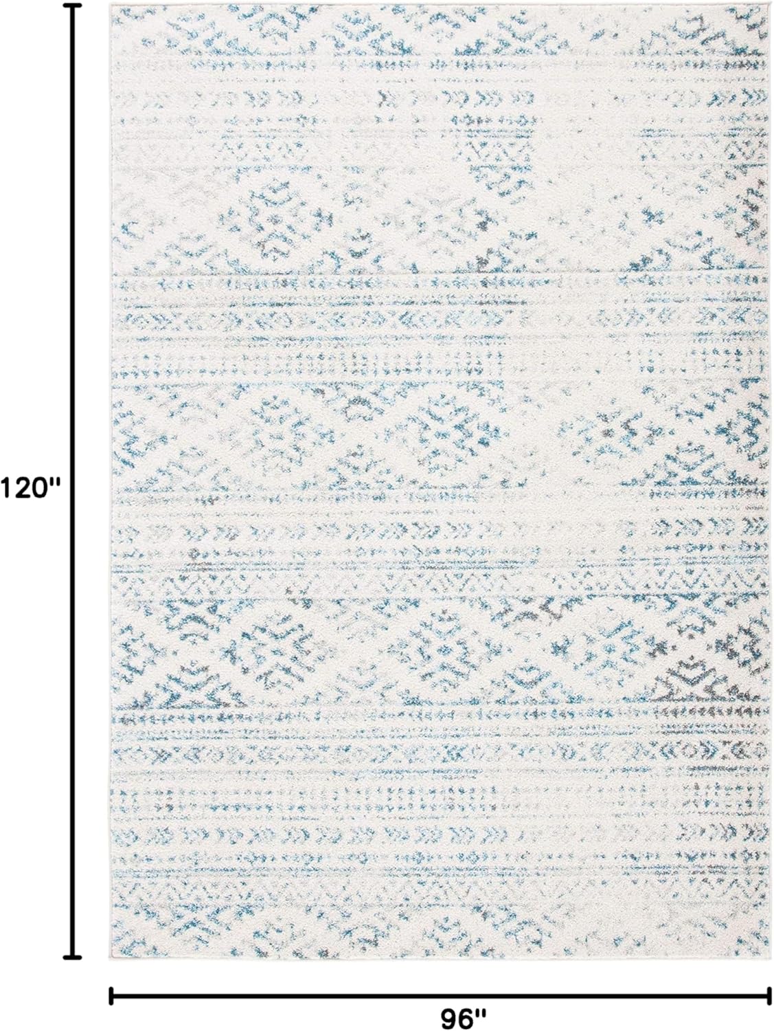 Alfombra de área Tulum - Diseño tribal marroquí, fácil cuidado