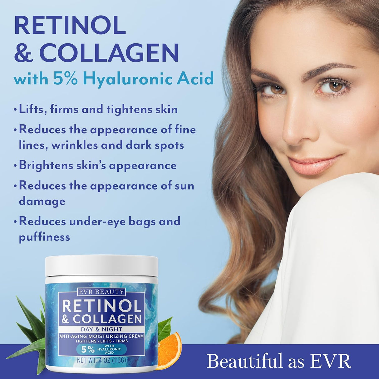 Crema de retinol para la cara EVR BEAUTY