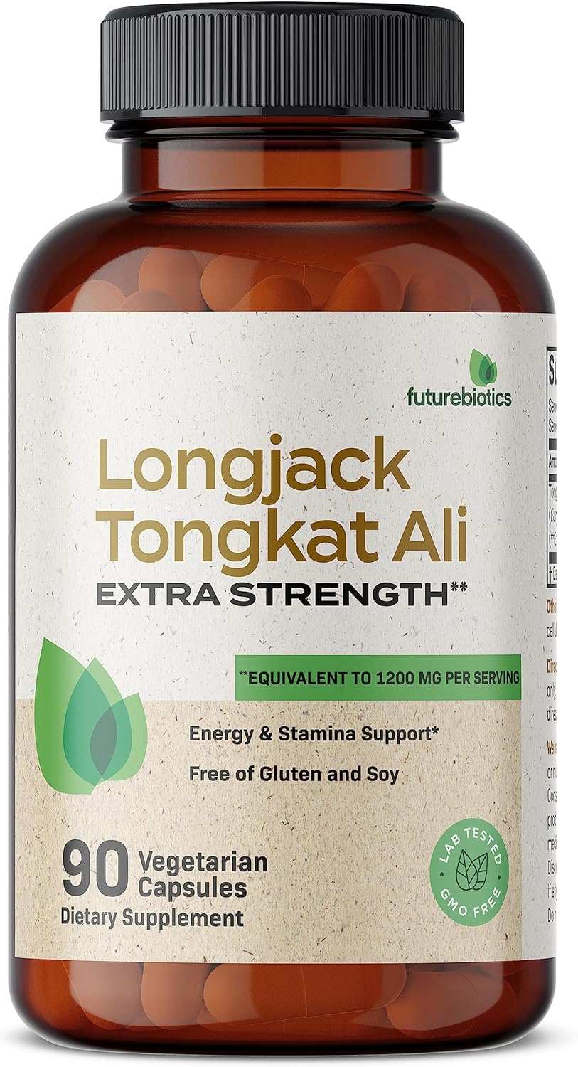 Tongkat Ali Longjack Extra Fuerza, Apoyo Energía y Resistencia
