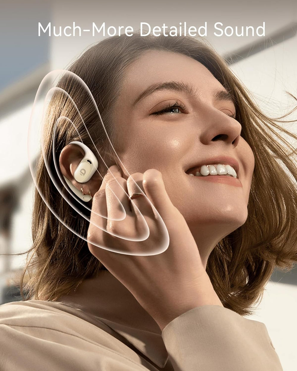 Auriculares Inalámbricos Abiertos con Control Táctil y Cancelación