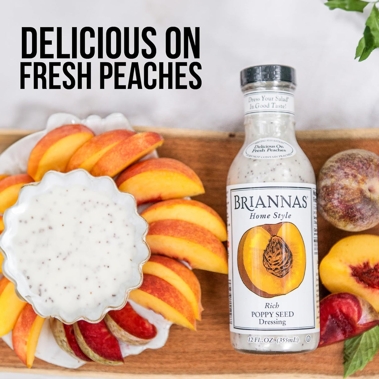 Combo de Aderezos BRIANNAS Asiago Caesar y Poppy Seed 12 oz