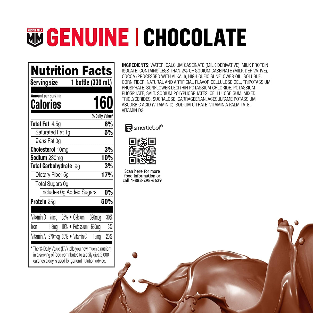 Suplemento Batido de proteínas auténticas chocolate 12 pack