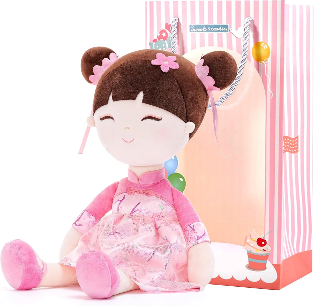 Peluche de Muñeca Oriental de cuento de hadas 14 pulgadas