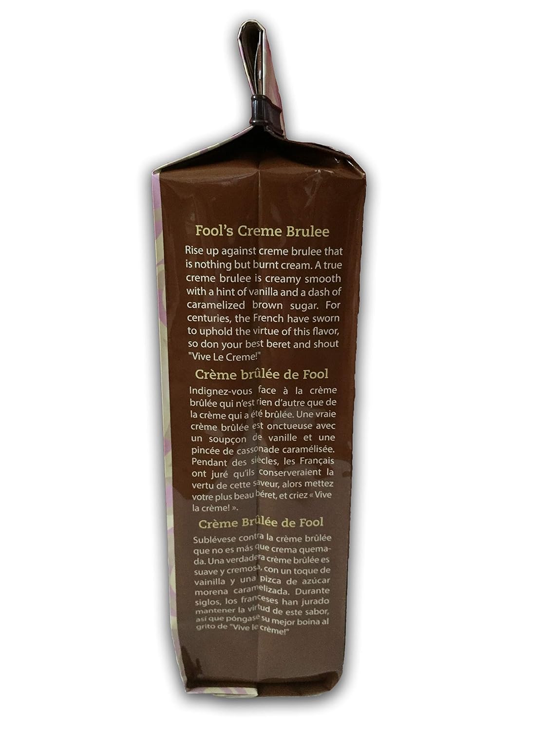 Café Decaf Creme Brulee de Coffee Fool - Molido para Goteo