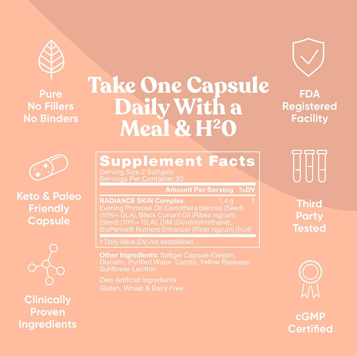 Suplemento Apoya tus bloques de construcción belleza natural