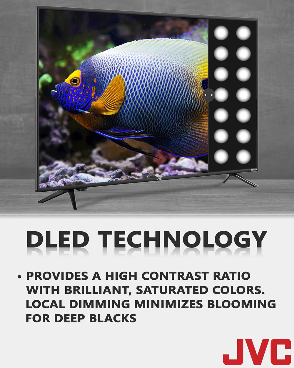 Televisor JVC 32 HD LED Roku, Control por Voz, LT32MAW2