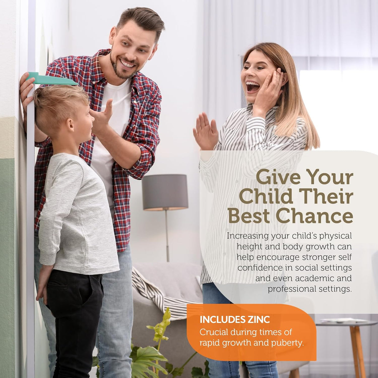 Suplemento de vitaminas y minerales para el crecimiento 120u