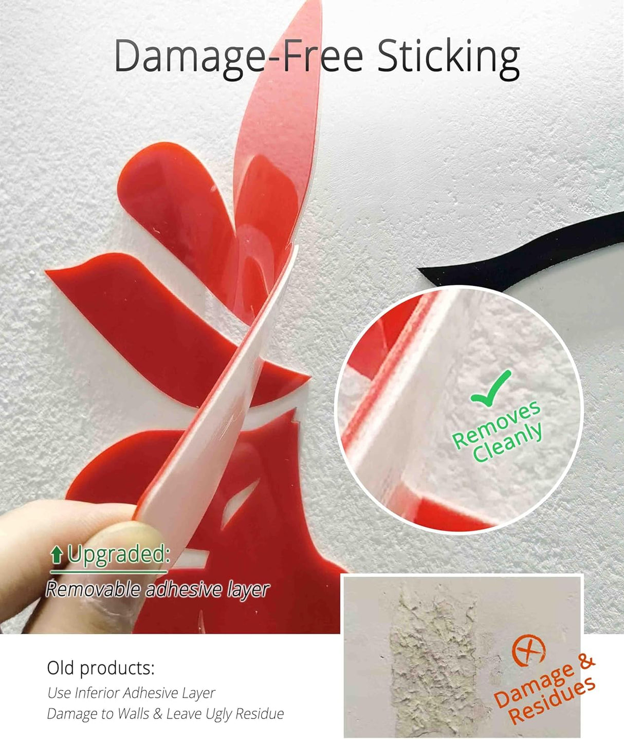 Murales 3D de Ratan, decorativos, 70x22 pulgadas, Originalidad