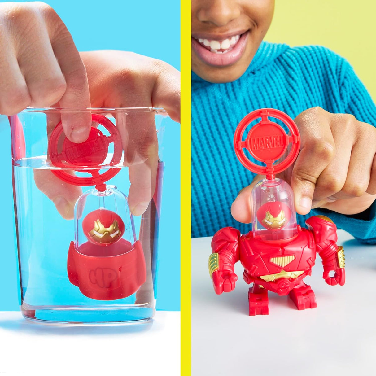 Hidro Pods Hulkbuster Aqua Armor, Juguete Sorpresa para Niños