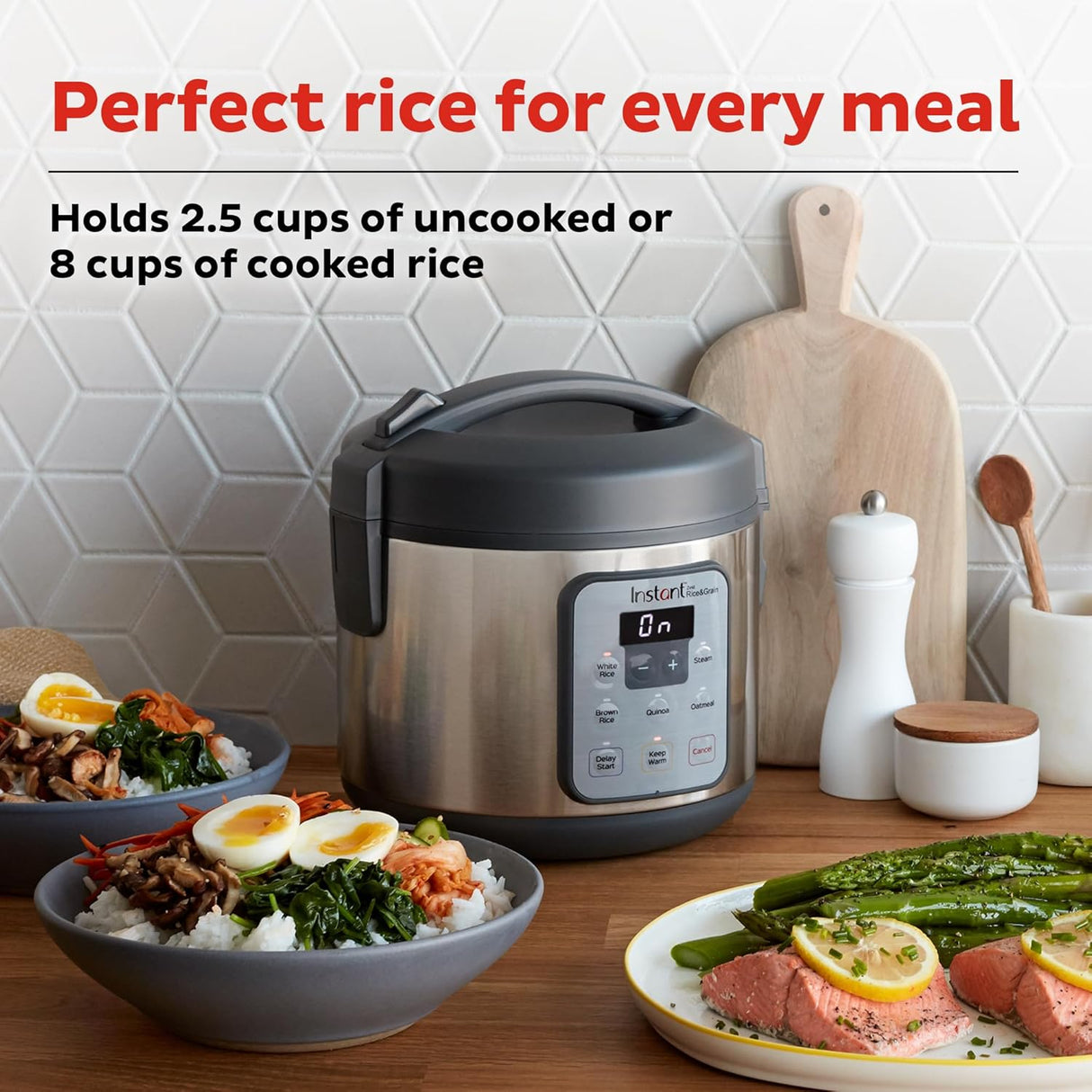 Arrocera Instant Pot Zest 8 tazas, cocina arroz y granos
